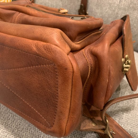 LM Leather Goods Bridges Backpack in Whiskey - Picture 16 of 16